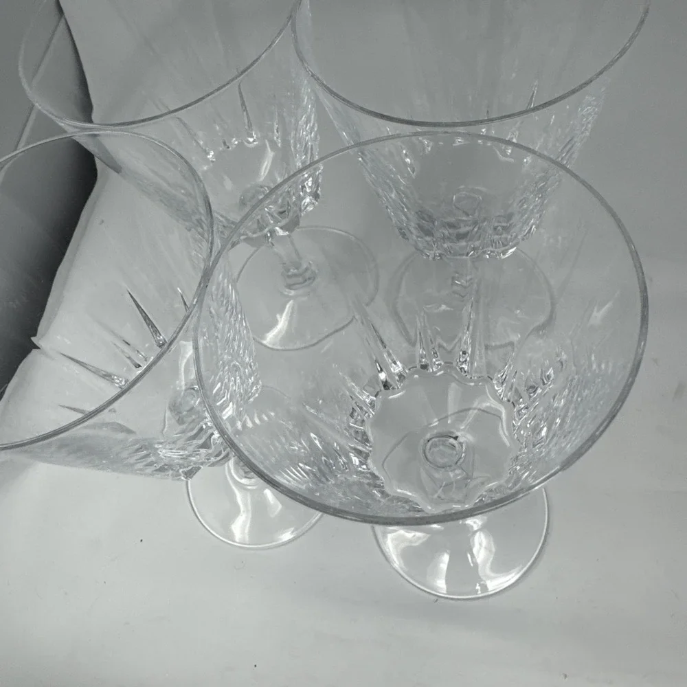 Cristal D'Arques Versailles Water Goblets Set of 4‎ Cut Crystal France 12oz